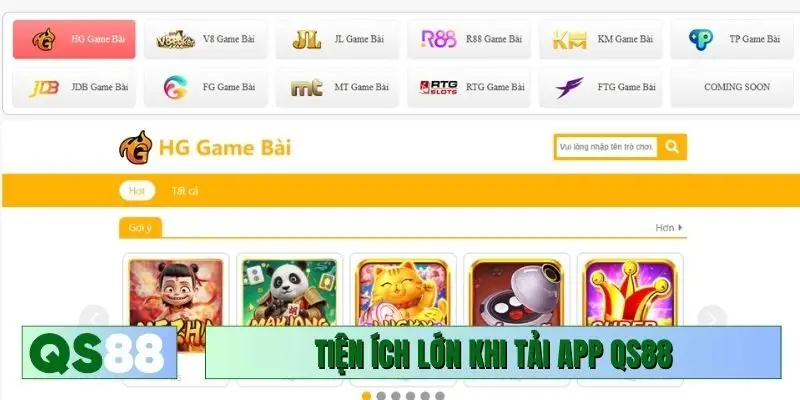 Tiện ích lớn khi tải app QS88 để sử dụng