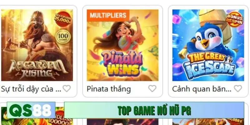 Top game nổ hũ PG bạn nên thử ít nhất 1 lần